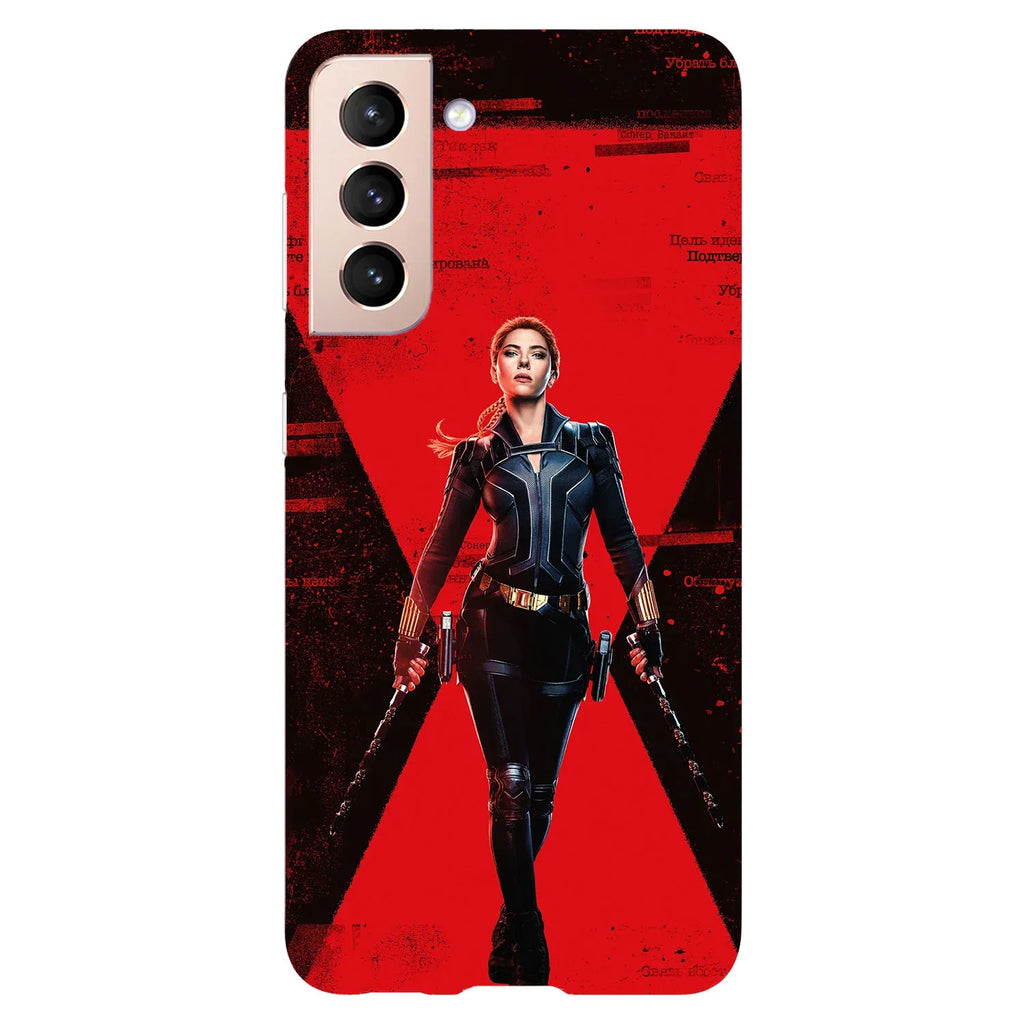 Husa compatibila cu Samsung Galaxy S22 model Black Widow, Silicon, TPU, Viceversa - Viceversa