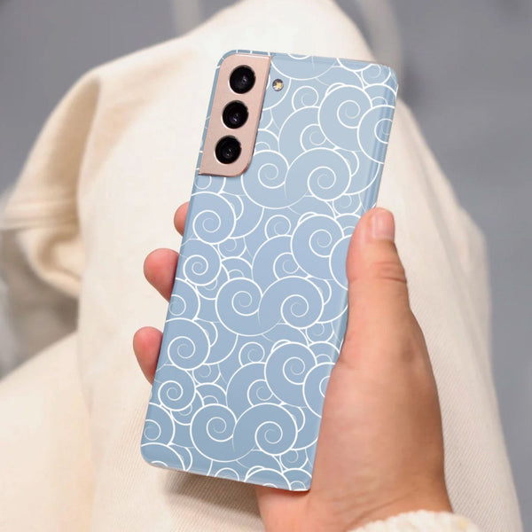 Husa compatibila cu Samsung Galaxy S21 FE model Blue Clouds, Silicon, TPU, Viceversa