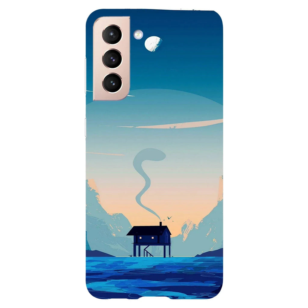 Husa Samsung Galaxy S21 FE model Blue nature, Silicon, TPU, Viceversa - Viceversa