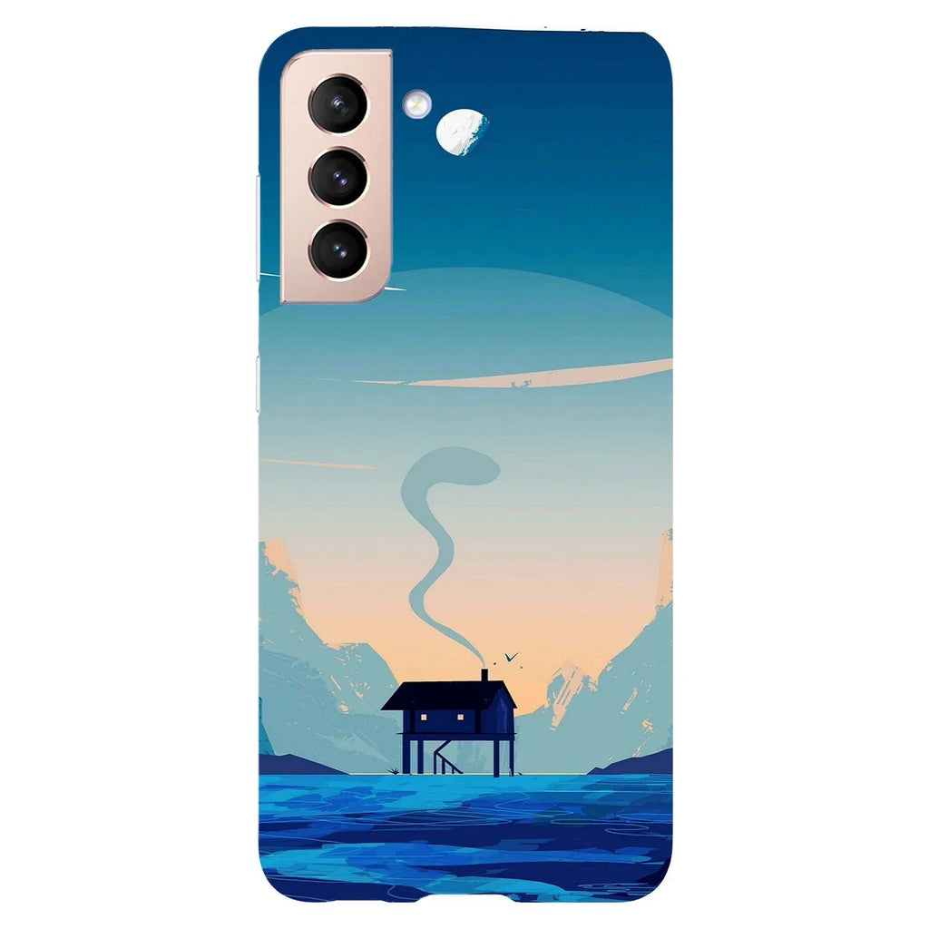 Husa Samsung Galaxy S22 Ultra model Blue nature, Silicon, TPU, Viceversa - Viceversa