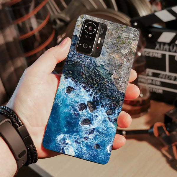 Husa compatibila cu Xiaomi Mi 11 Pro model Blue waves, Silicon, TPU, Viceversa - Viceversa