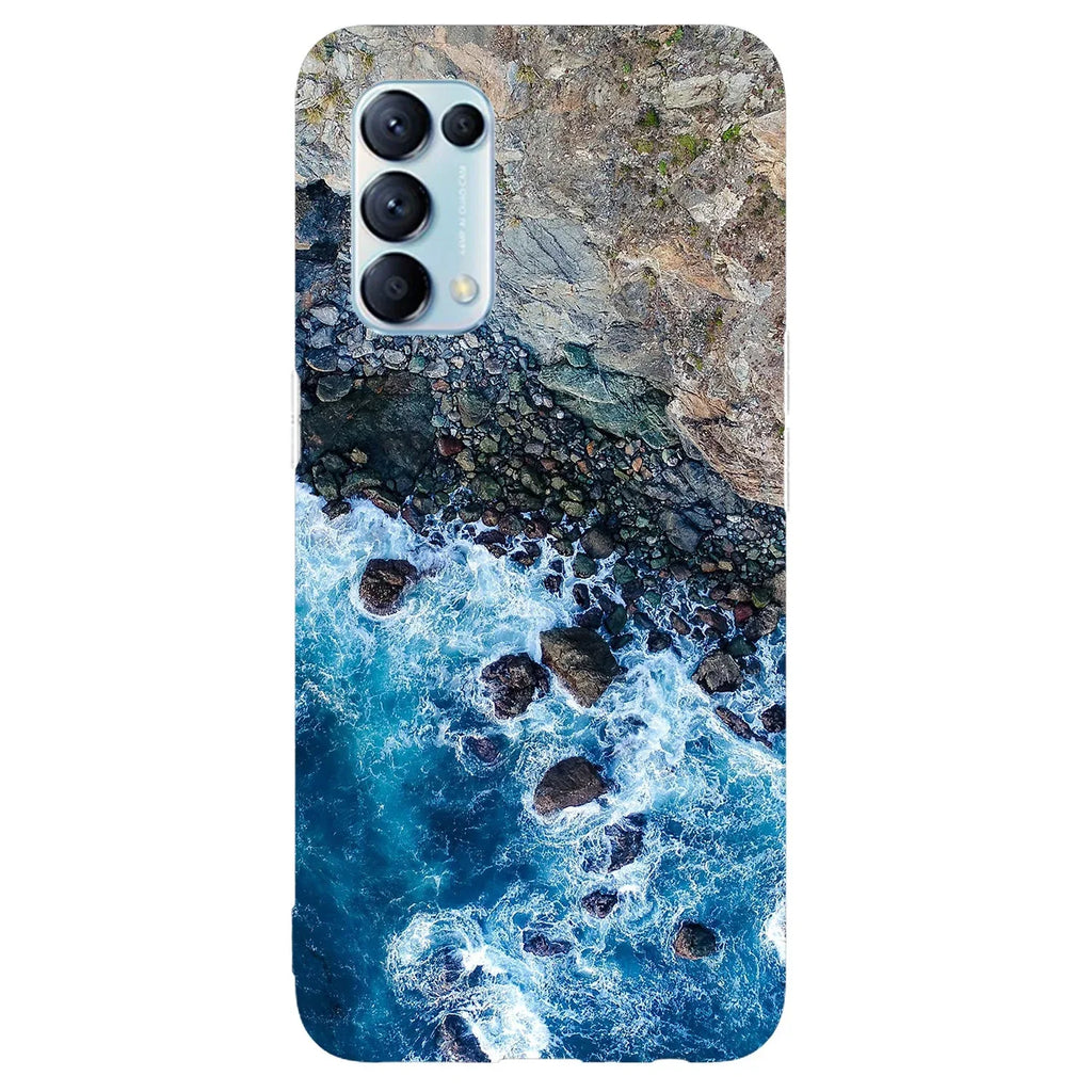 Husa compatibila cu Oppo Reno 6 5G model Blue waves, Silicon, TPU, Viceversa - Viceversa