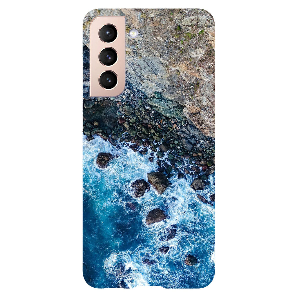 Husa Samsung Galaxy S21 FE model Blue waves, Silicon, TPU, Viceversa