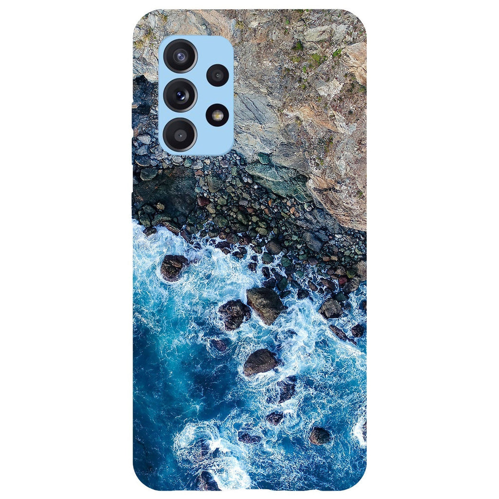 Husa compatibila cu Samsung Galaxy A73 5G model Blue waves, Silicon, TPU, Viceversa