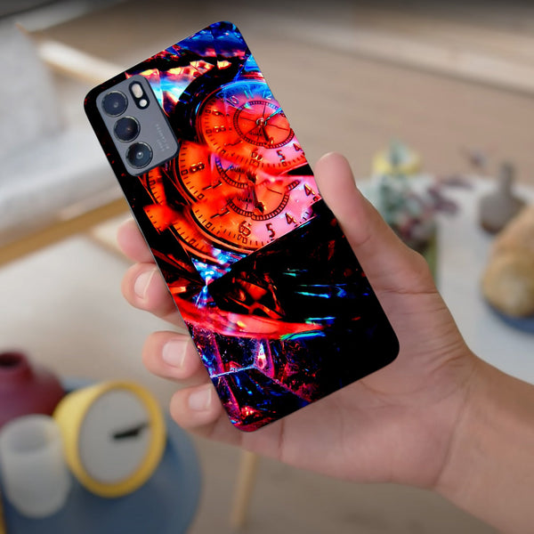 Husa compatibila cu Oppo Reno 5 4G model Broken Time, Silicon, TPU, Viceversa