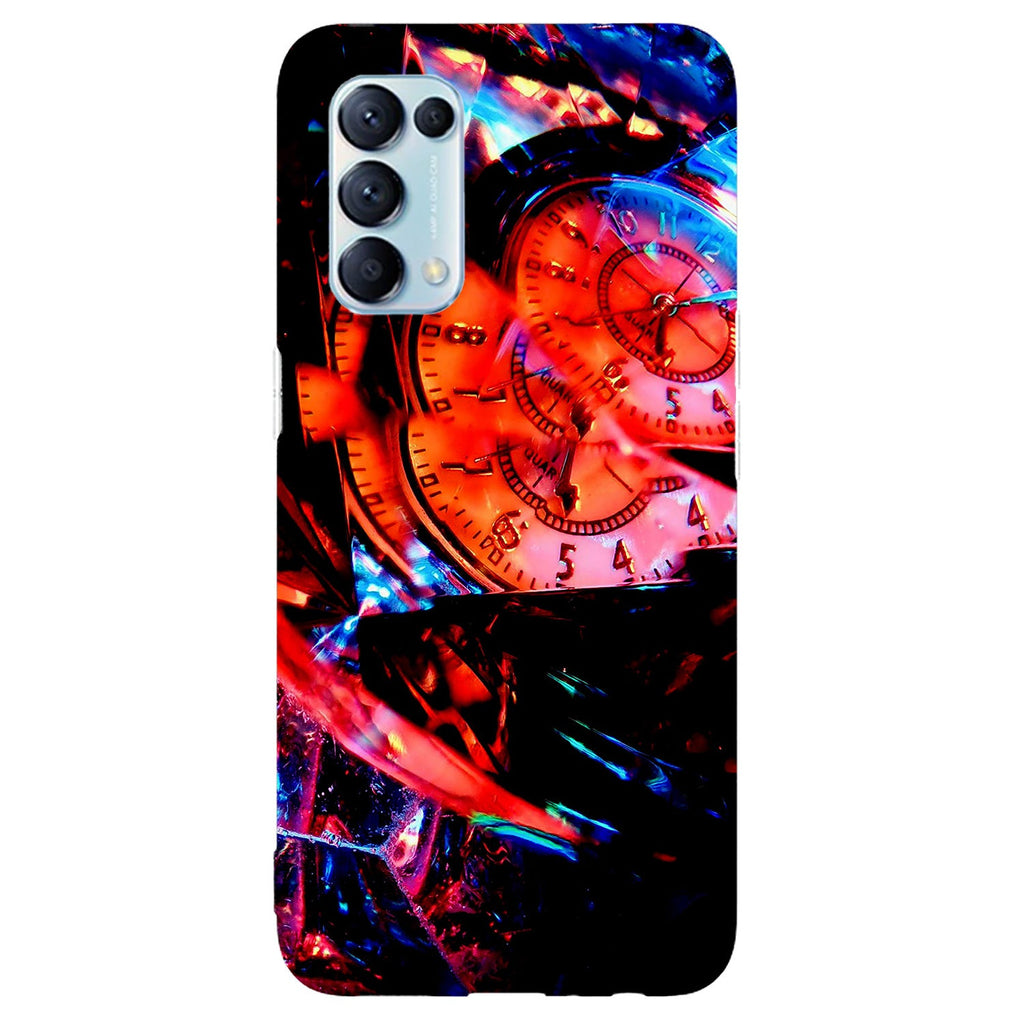 Husa compatibila cu Oppo Reno 5 4G model Broken Time, Silicon, TPU, Viceversa