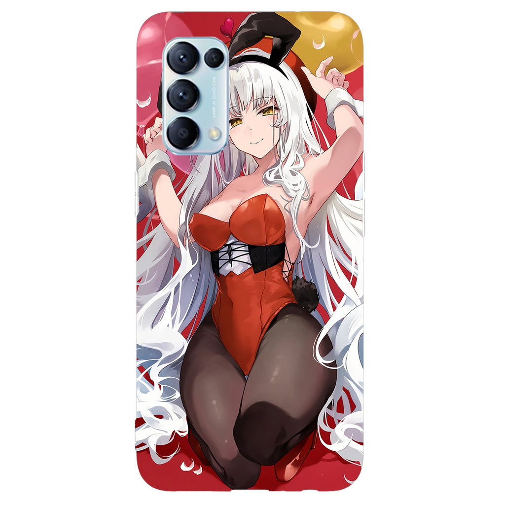 Husa compatibila cu Oppo Reno 5 4G model Bunny Outfit, Silicon, TPU, Viceversa
