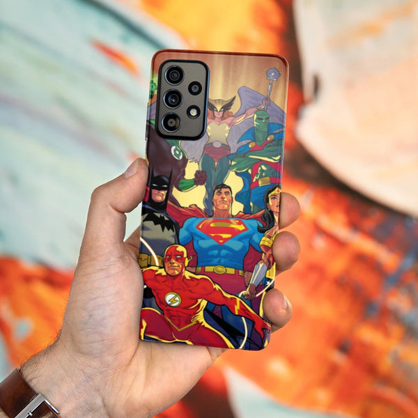 Husa compatibila cu Samsung Galaxy A73 5G model Cartoon Justice league, Silicon, TPU, Viceversa