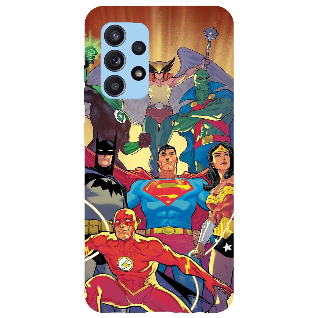 Husa compatibila cu Samsung Galaxy A73 5G model Cartoon Justice league, Silicon, TPU, Viceversa