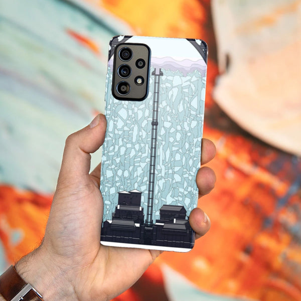 Husa compatibila cu Samsung Galaxy A73 5G model Castle Black, Silicon, TPU, Viceversa