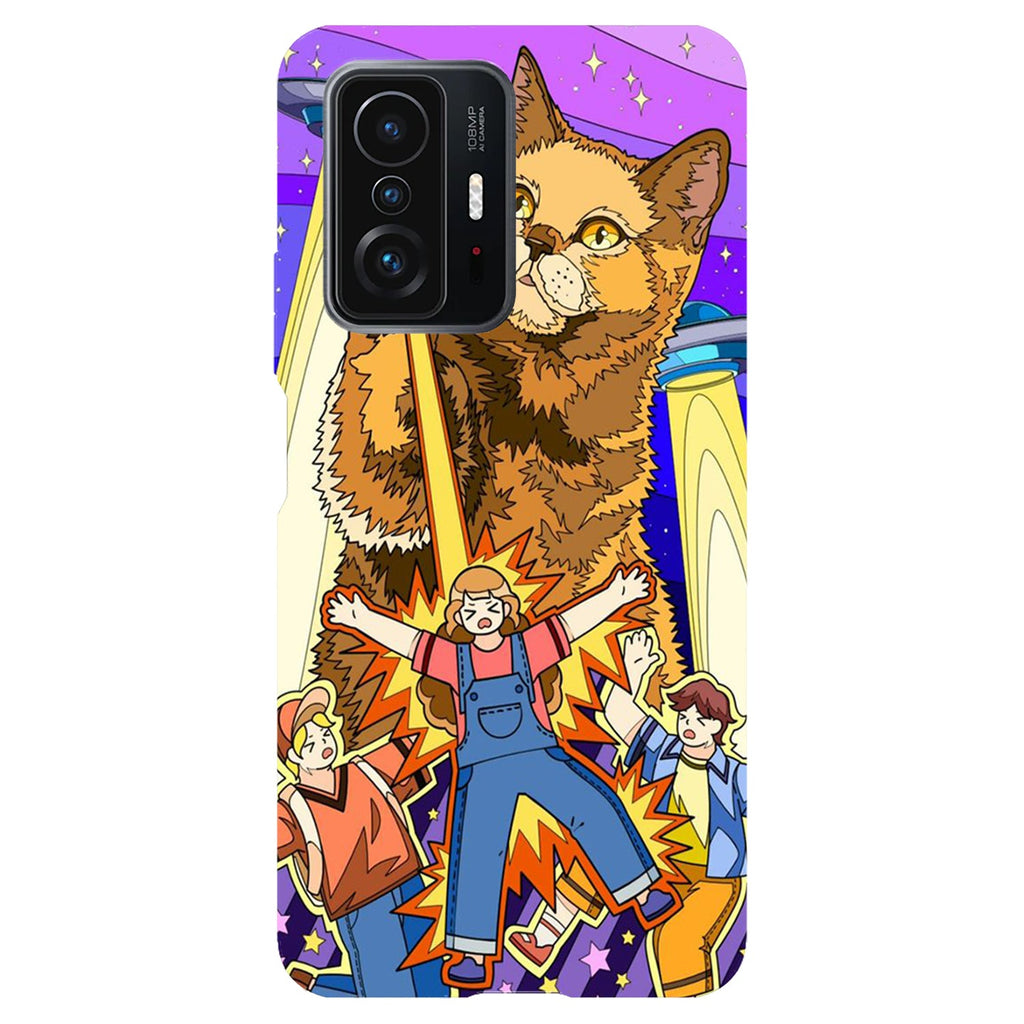 Husa compatibila cu Xiaomi Mi 11 Lite model Cat invasion, Silicon, TPU, Viceversa