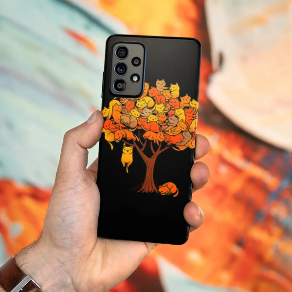 Husa Samsung Galaxy Galaxy A72 model Cat Tree, Silicon, TPU, Viceversa - Viceversa