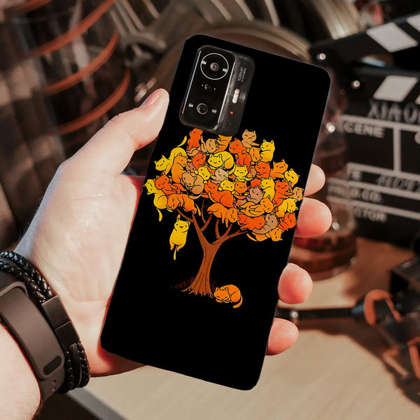 Husa compatibila cu Xiaomi Mi 11 Lite model Cat Tree, Silicon, TPU, Viceversa