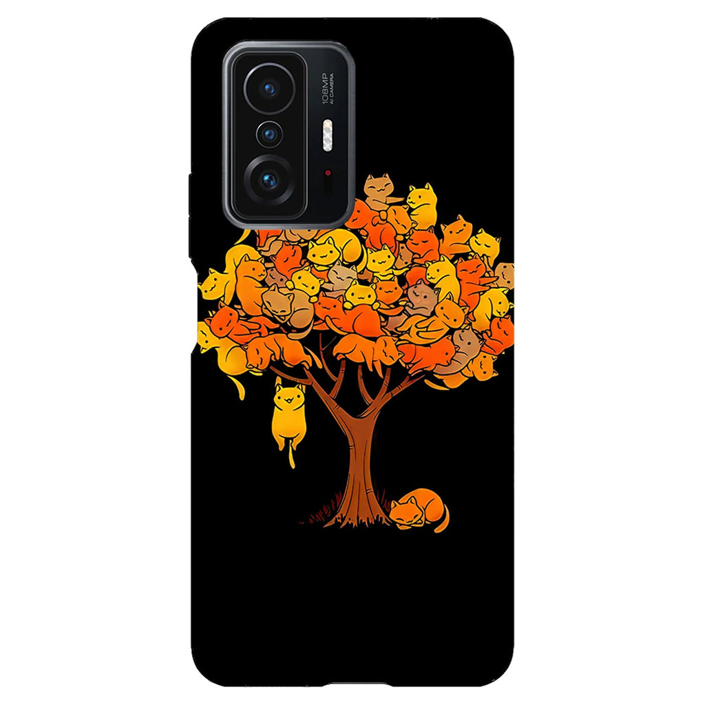 Husa compatibila cu Xiaomi Mi 11 Lite model Cat Tree, Silicon, TPU, Viceversa