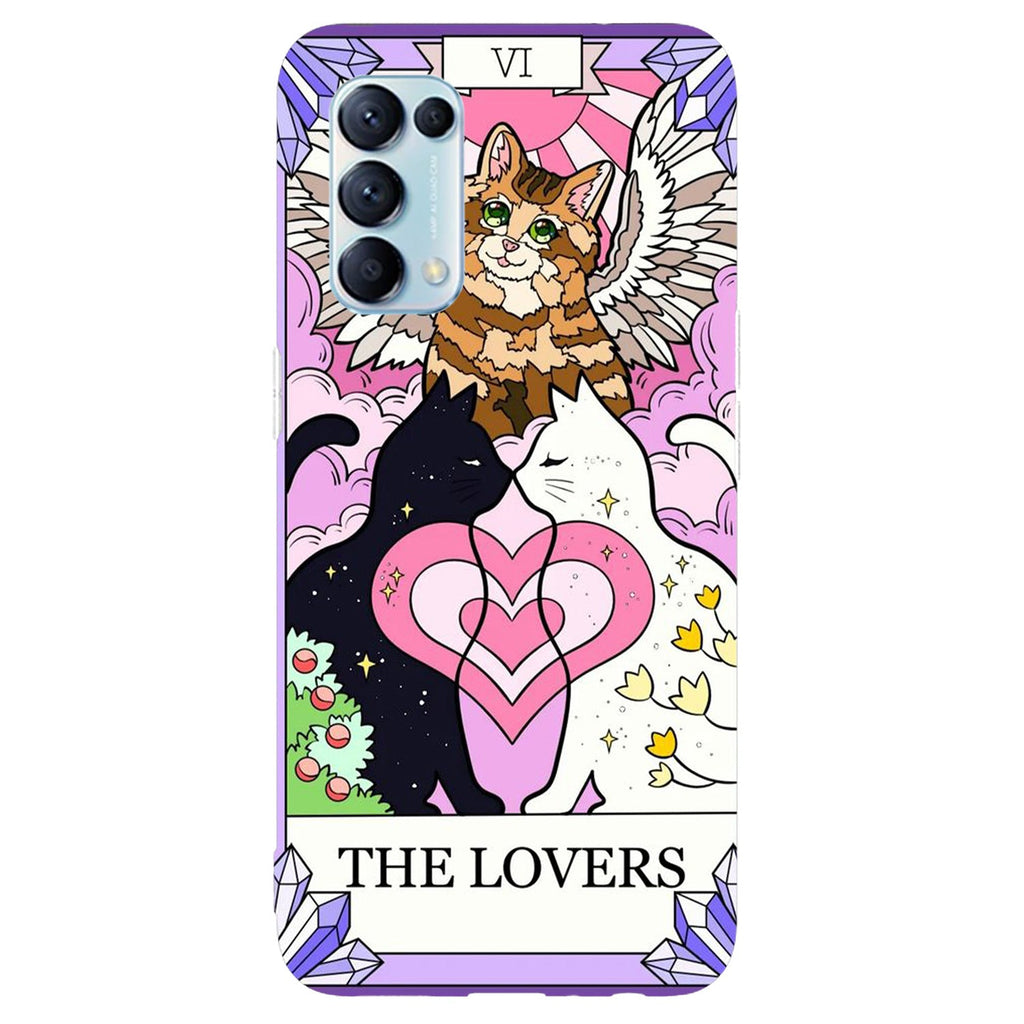 Husa compatibila cu Oppo Reno 5 4G model Cat Lovers, Silicon, TPU, Viceversa