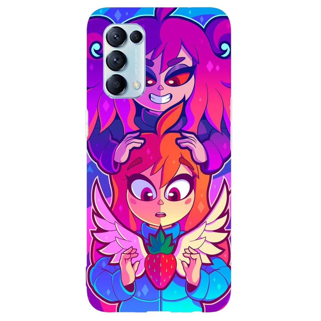 Husa compatibila cu Oppo Reno 4 Lite model Celeste, Silicon, TPU, Viceversa - Viceversa