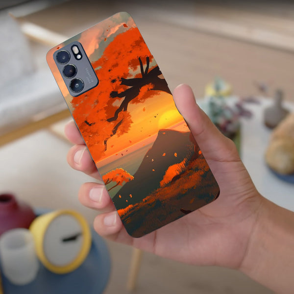 Husa compatibila cu Oppo Reno 5 4G model Cherry Blossom, Silicon, TPU, Viceversa