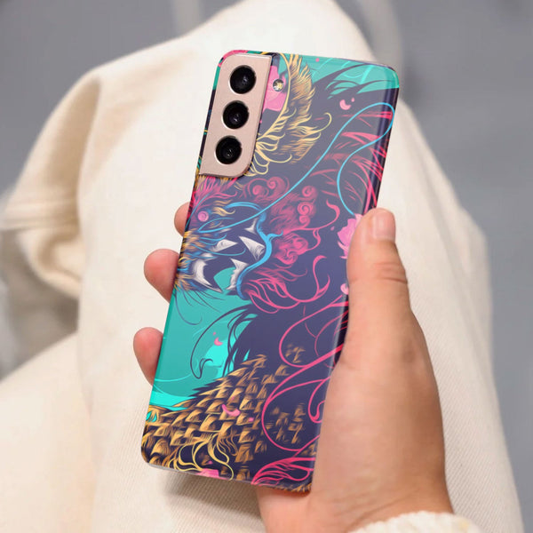 Husa Samsung Galaxy S21 FE model Chinese Dragon, Silicon, TPU, Viceversa