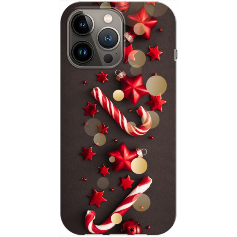 Husa craciun Apple iPhone 13 Pro Max model Christmas Candy, Silicon, TPU, Viceversa