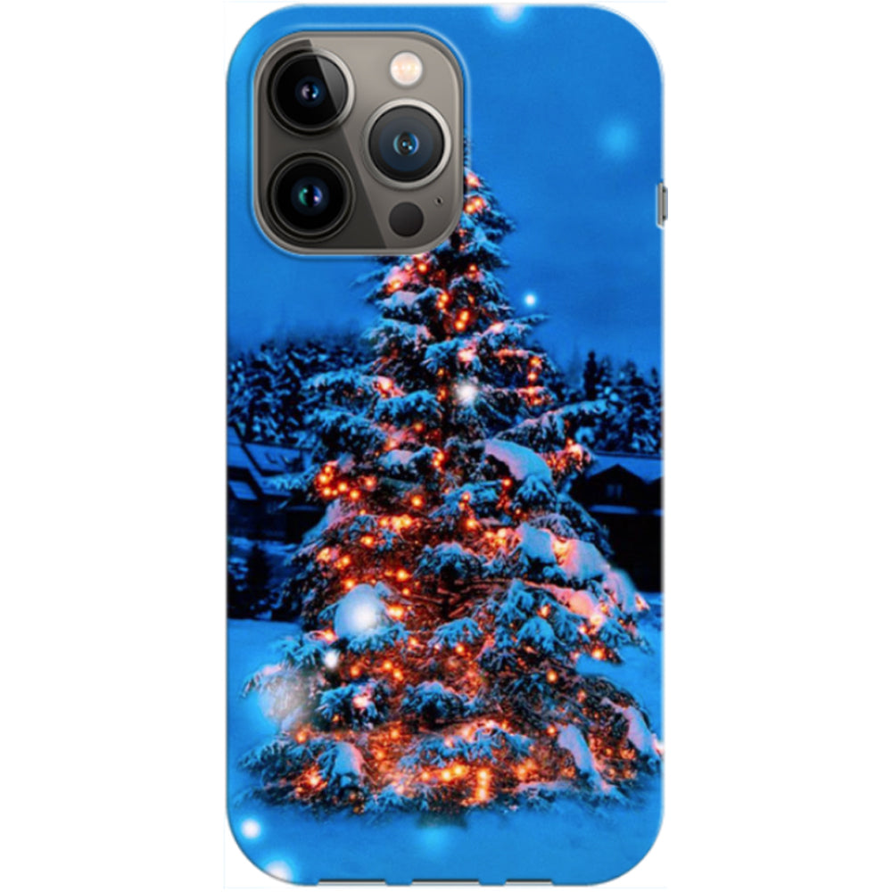 Husa craciun Apple iPhone 13 Pro Max model Christmas Tree Lights, Silicon, TPU, Viceversa