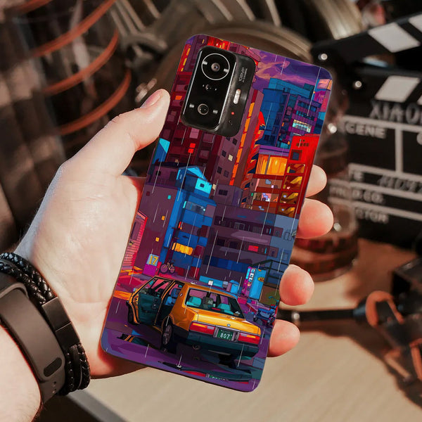 Husa compatibila cu Xiaomi Mi 11 Lite model City Blocks, Silicon, TPU, Viceversa