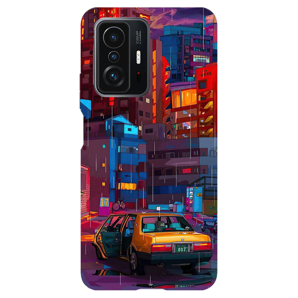 Husa compatibila cu Xiaomi Mi 11 Lite model City Blocks, Silicon, TPU, Viceversa