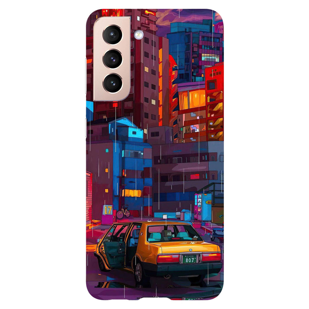 Husa Samsung Galaxy S21 FE model City Blocks, Silicon, TPU, Viceversa