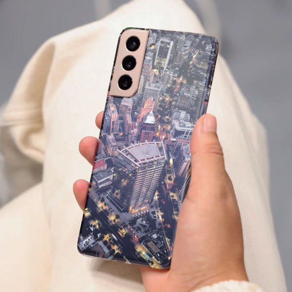 Husa compatibila cu Samsung Galaxy S21 FE model City view, Silicon, TPU, Viceversa