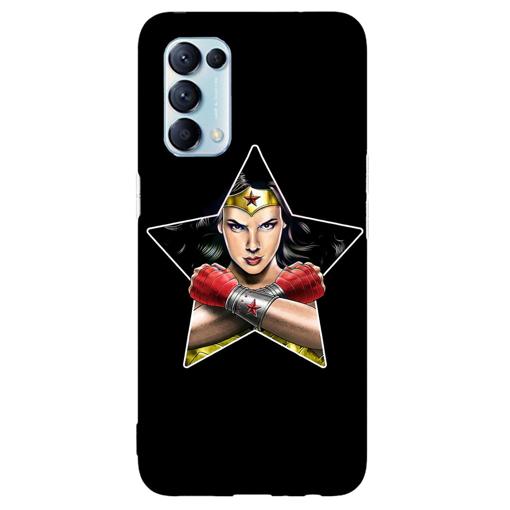 Husa compatibila cu Oppo Reno 5 4G model Classic Wonder Woman, Silicon, TPU, Viceversa
