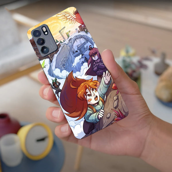 Husa compatibila cu Oppo Reno 5 4G model Climbing mount Celeste, Silicon, TPU, Viceversa