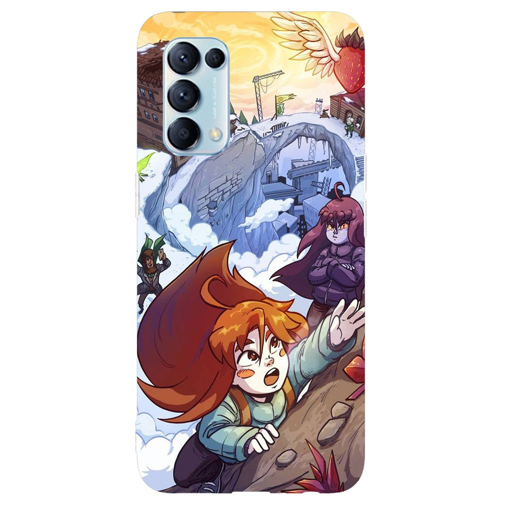 Husa compatibila cu Oppo Reno 5 4G model Climbing mount Celeste, Silicon, TPU, Viceversa