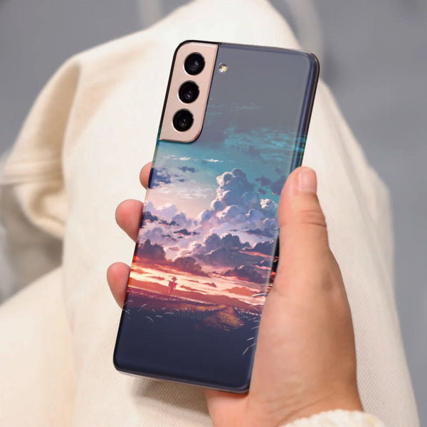 Husa Samsung Galaxy S21 FE model Clouds, Silicon, TPU, Viceversa
