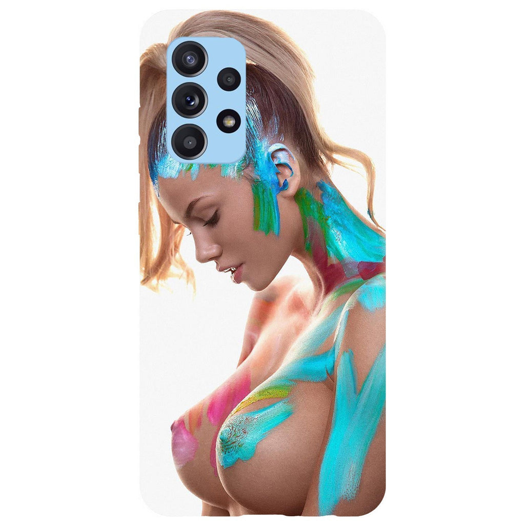 Husa compatibila cu Samsung Galaxy A73 5G model Color Party, Silicon, TPU, Viceversa