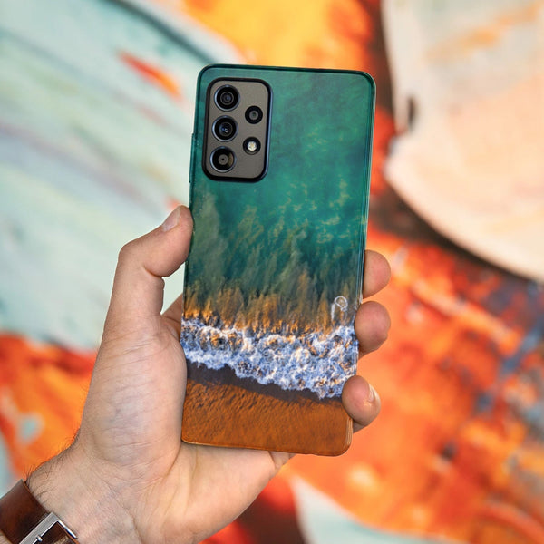 Husa compatibila cu Samsung Galaxy A73 5G model Colorful Ocean, Silicon, TPU, Viceversa