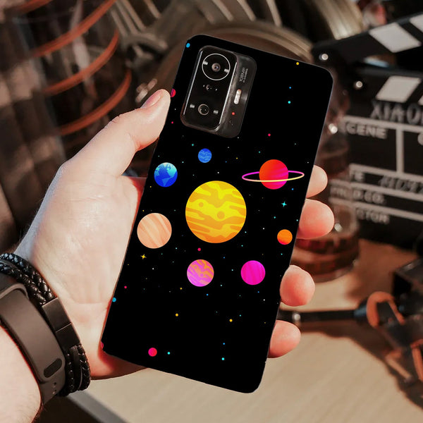 Husa compatibila cu Xiaomi Mi 11 Lite model Colorful Solar System, Silicon, TPU, Viceversa