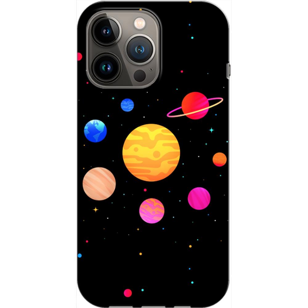 Husa Apple iPhone 13 model Colorful Solar System, Silicon, TPU, Viceversa