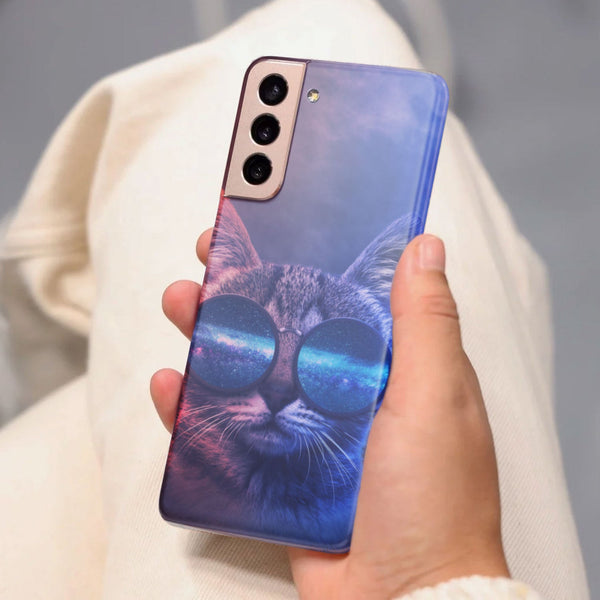 Husa compatibila cu Samsung Galaxy S21 FE model Cool cat, Silicon, TPU, Viceversa