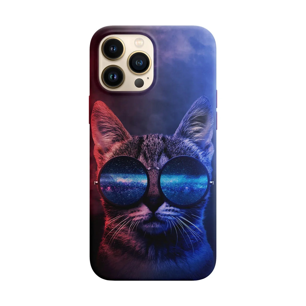Husa compatibila cu Apple iPhone 12 Mini model Cool cat, Silicon, TPU, Viceversa - Viceversa