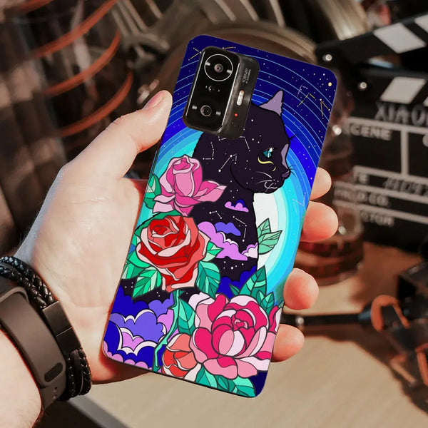 Husa compatibila cu Xiaomi Mi 11T Pro model Cosmic cat, Silicon, TPU, Viceversa - Viceversa