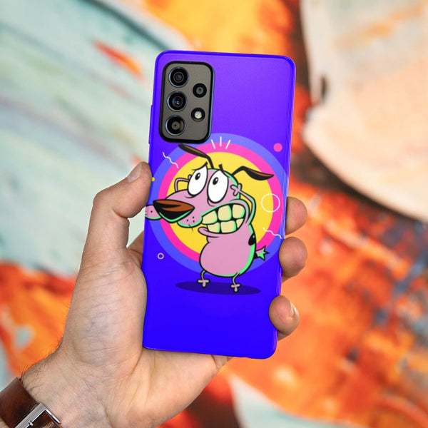 Husa compatibila cu Samsung Galaxy A73 5G model Courage the Cowardly Dog, Silicon, TPU, Viceversa