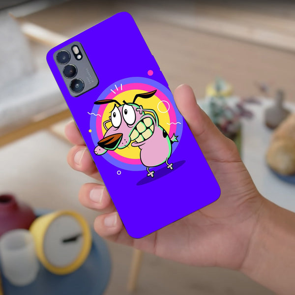Husa compatibila cu Oppo Reno 5 4G model Courage the Cowardly Dog, Silicon, TPU, Viceversa