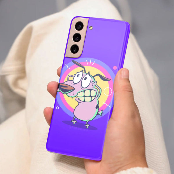 Husa Samsung Galaxy S21 FE model Courage the Cowardly Dog, Silicon, TPU, Viceversa