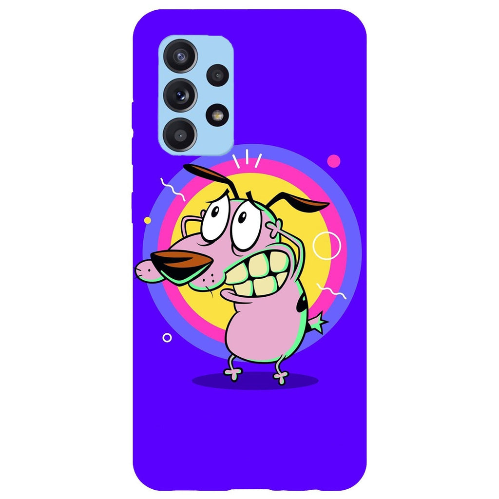 Husa compatibila cu Samsung Galaxy A73 5G model Courage the Cowardly Dog, Silicon, TPU, Viceversa
