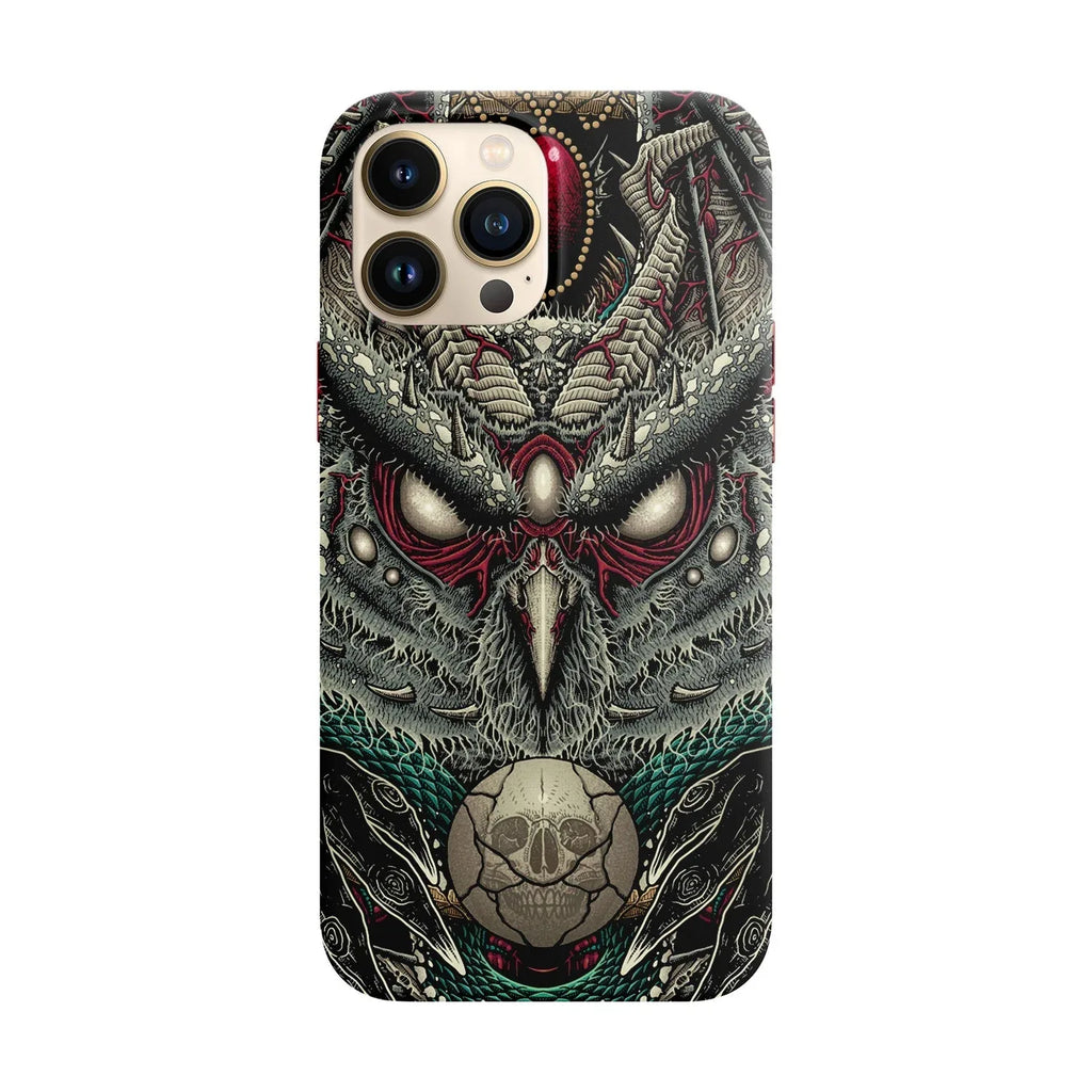 Husa compatibila cu Apple iPhone 14 model Curse of the Dead Owl, Silicon, TPU, Viceversa - Viceversa