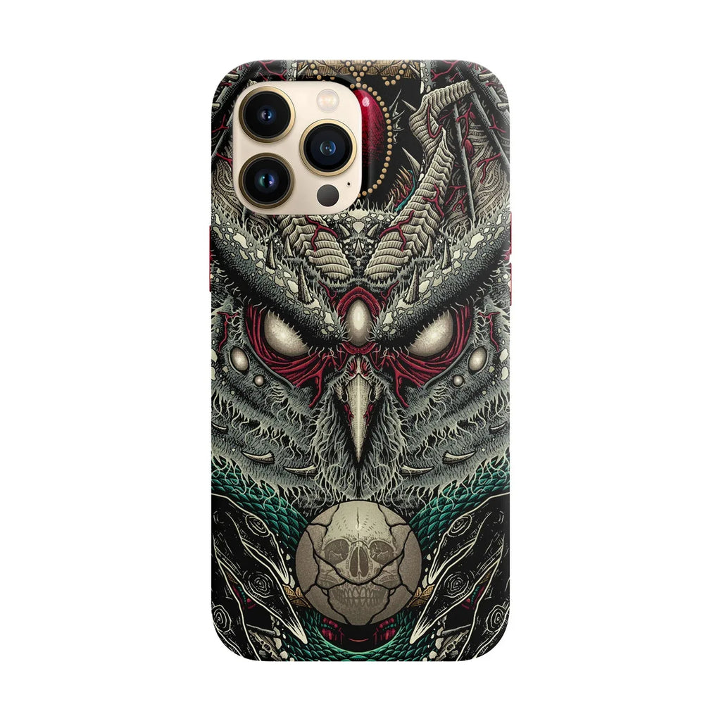 Husa compatibila cu Apple iPhone 12 Pro Max model Curse of the Dead Owl, Silicon, TPU, Viceversa - Viceversa