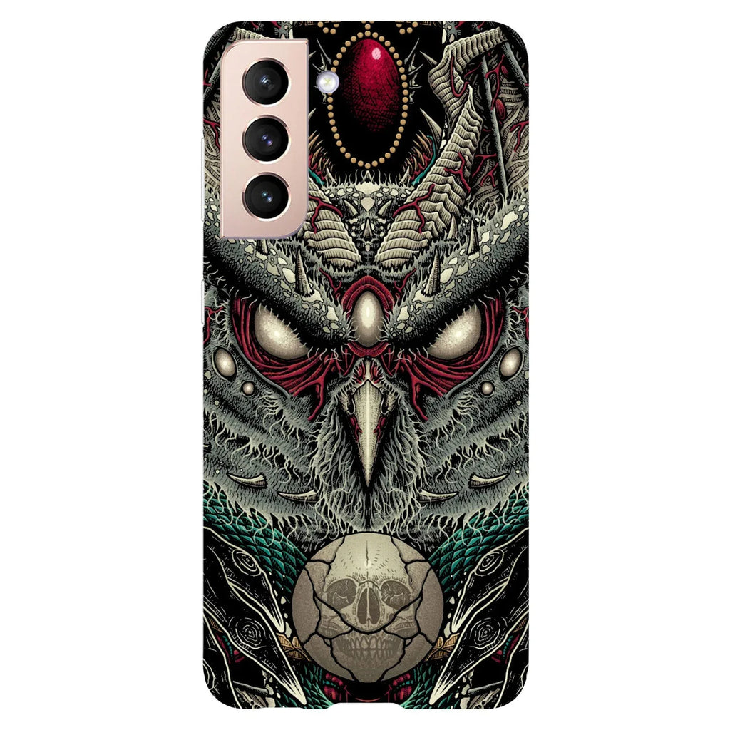 Husa compatibila cu Samsung Galaxy S21 Plus model Curse of the Dead Owl, Silicon, TPU, Viceversa - Viceversa