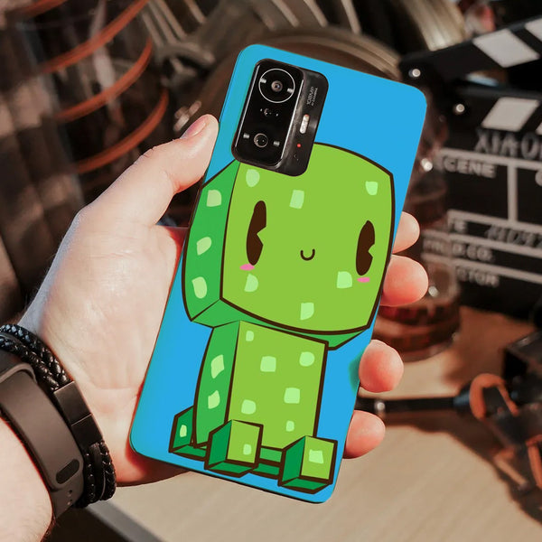 Husa compatibila cu Xiaomi Mi 11 Lite model Cute Creeper, Silicon, TPU, Viceversa