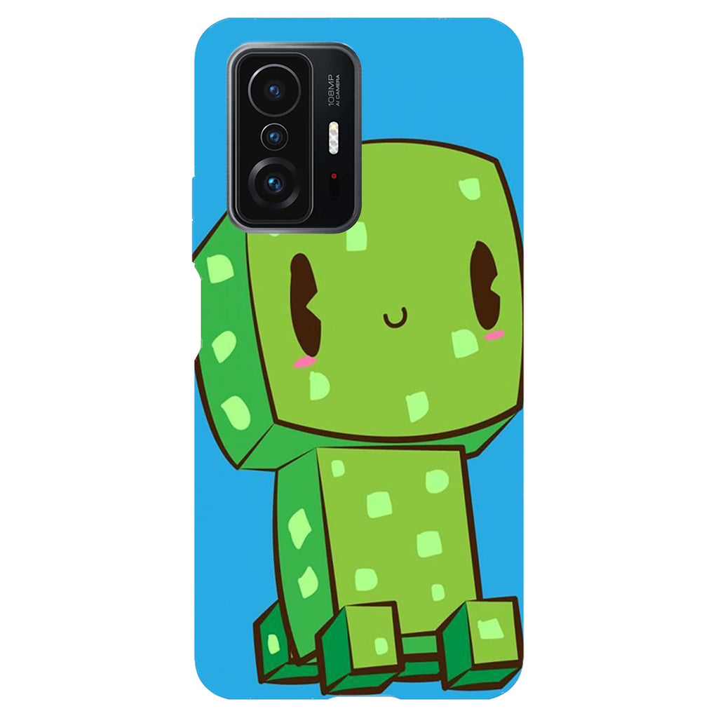 Husa compatibila cu Xiaomi Mi 11 Lite model Cute Creeper, Silicon, TPU, Viceversa