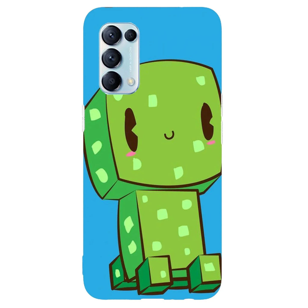 Husa compatibila cu Oppo Find X3 model Cute Creeper, Silicon, TPU, Viceversa - Viceversa