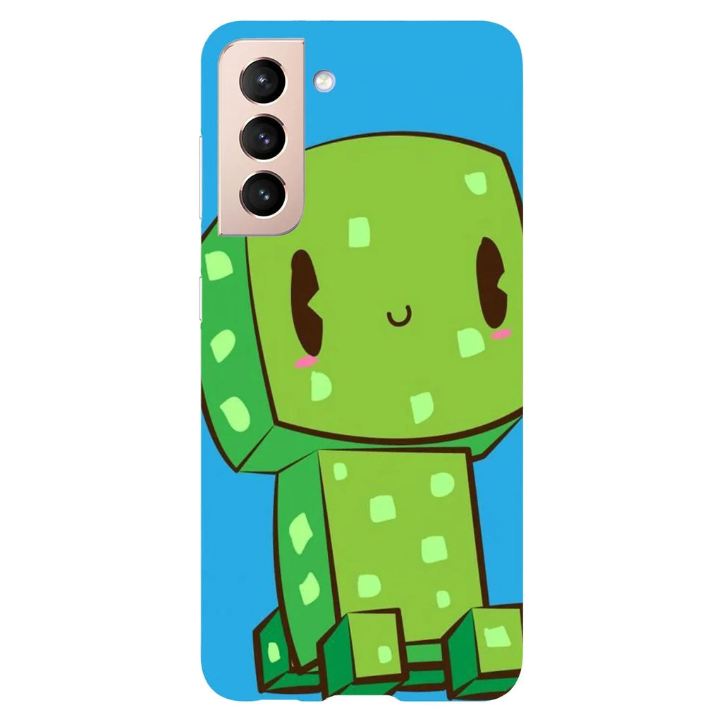 Husa Samsung Galaxy S21 Plus model Cute Creeper , Silicon, TPU, Viceversa - Viceversa